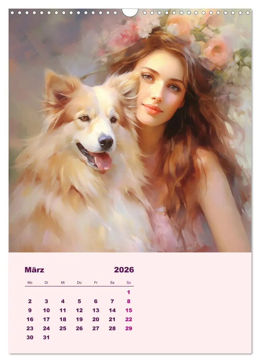 Bild: 9783516317114 | Elfen mit Krafttieren. Zauberhafte Lichtwesen (Wandkalender 2026...