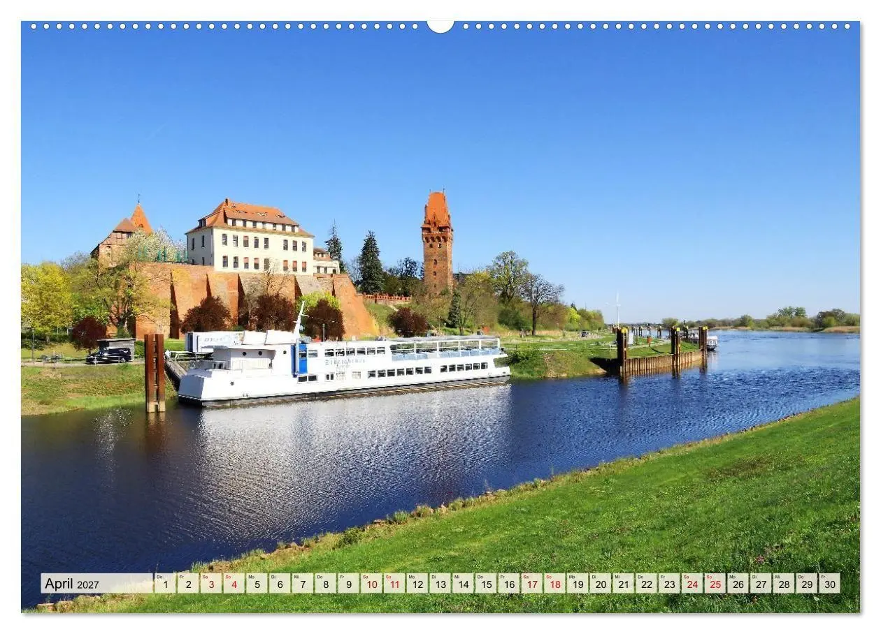 Bild: 9783569887114 | Tangermünde - Backstein und Elbe (hochwertiger Premium Wandkalender...