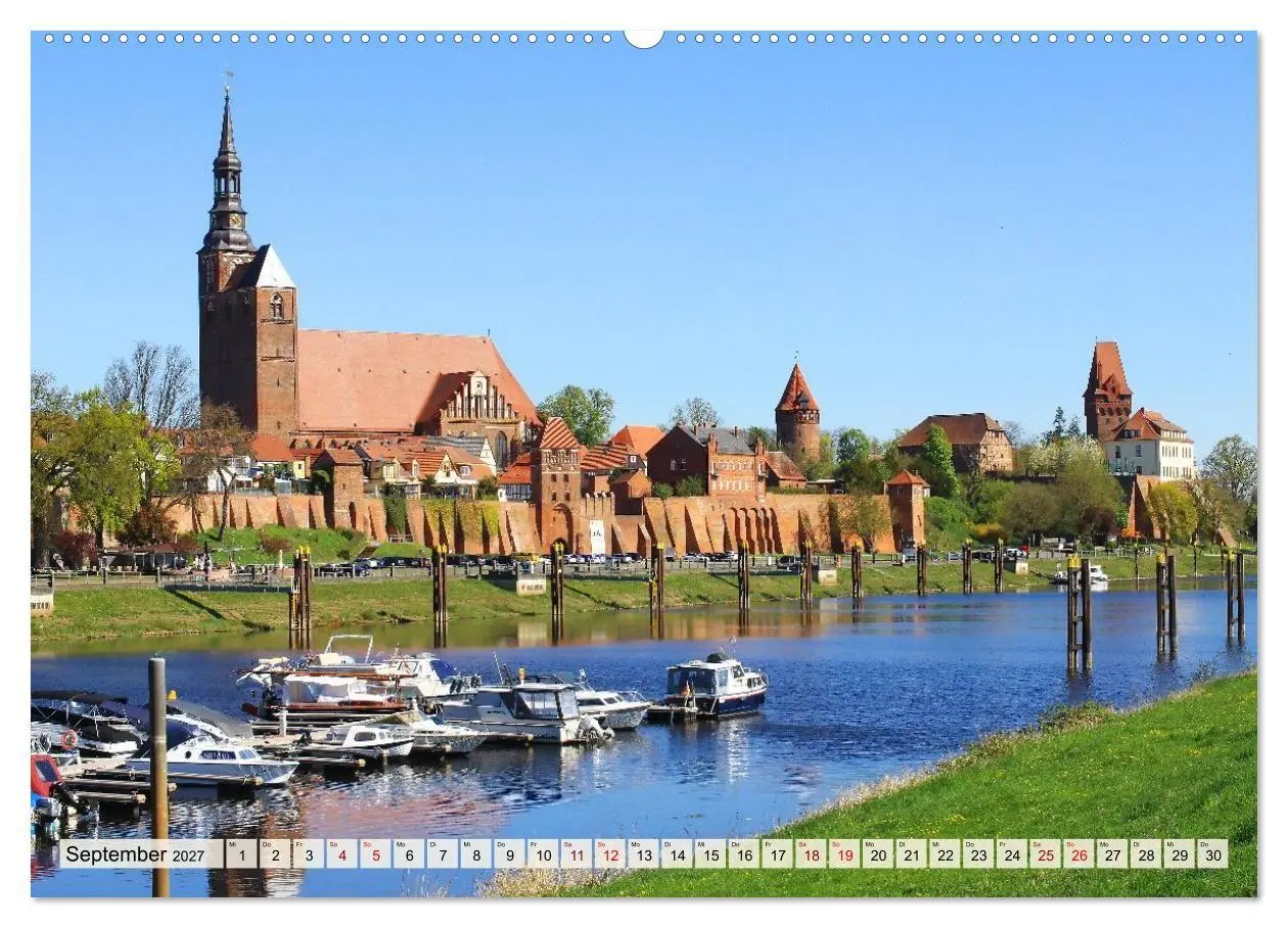 Bild: 9783569887114 | Tangermünde - Backstein und Elbe (hochwertiger Premium Wandkalender...