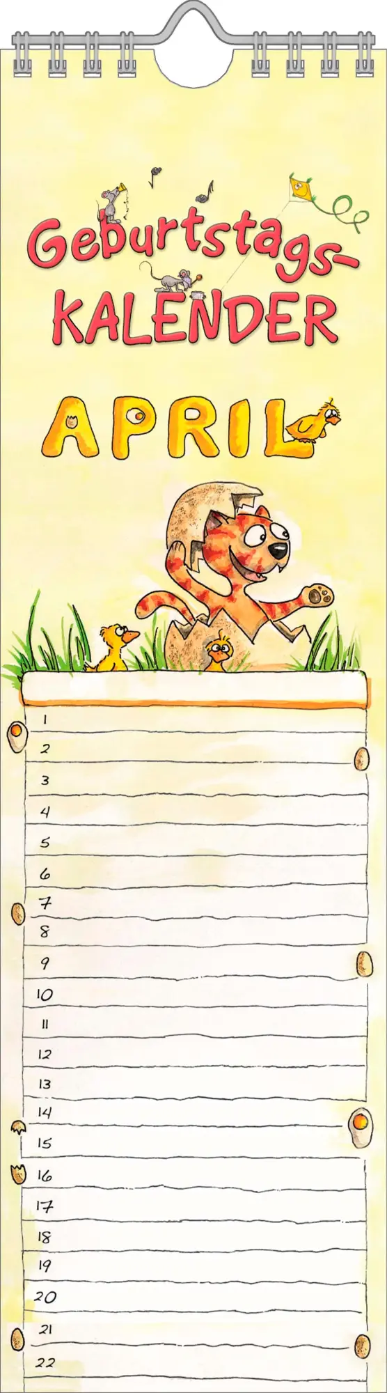 Cover: 9783840737114 | Geburtstagskalender Mini Cartoon immerwährend | Kalender | 28 S.