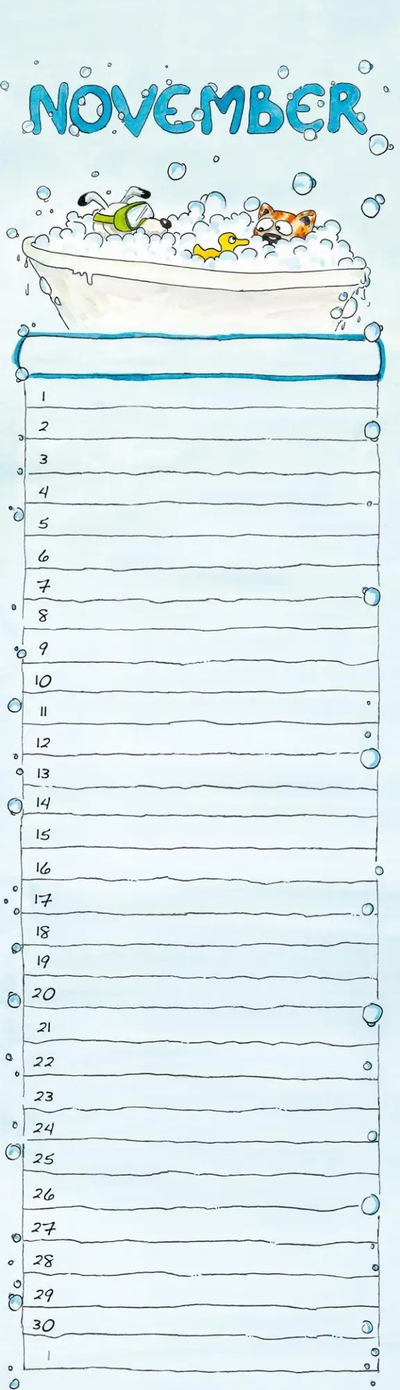 Bild: 9783840737114 | Geburtstagskalender Mini Cartoon immerwährend | Kalender | 28 S.