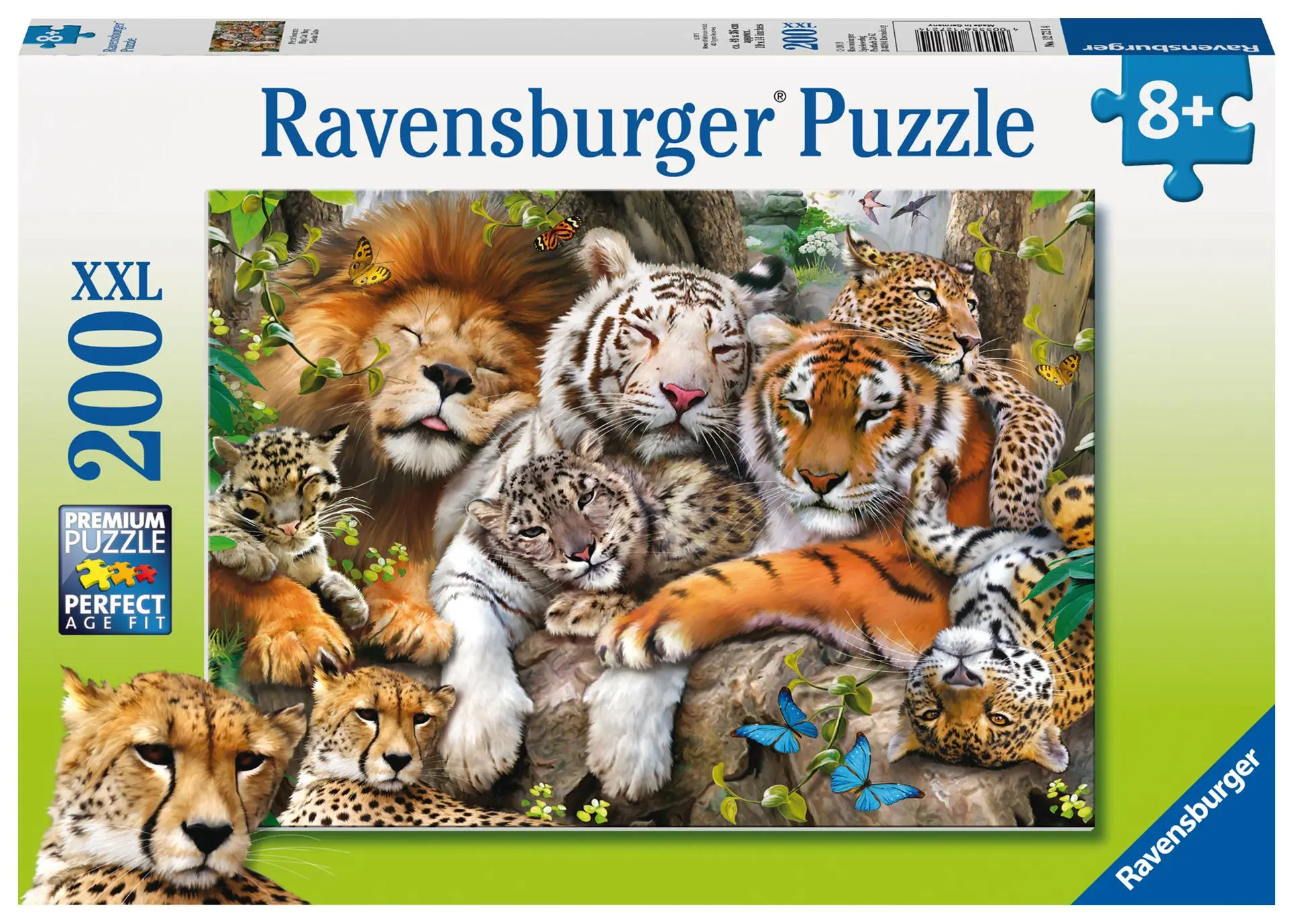 Cover: 4005556127214 | Schmusende Raubkatzen Puzzle 200 Teile | Spiel | Kinderpuzzle | 12721