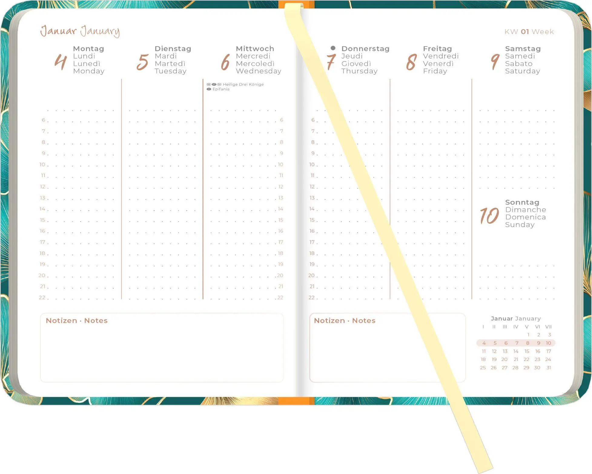 Bild: 4069095017214 | Lady Journal Ginkgo 2027 | Neumann Verlage GmbH &amp; Co KG | Kalender