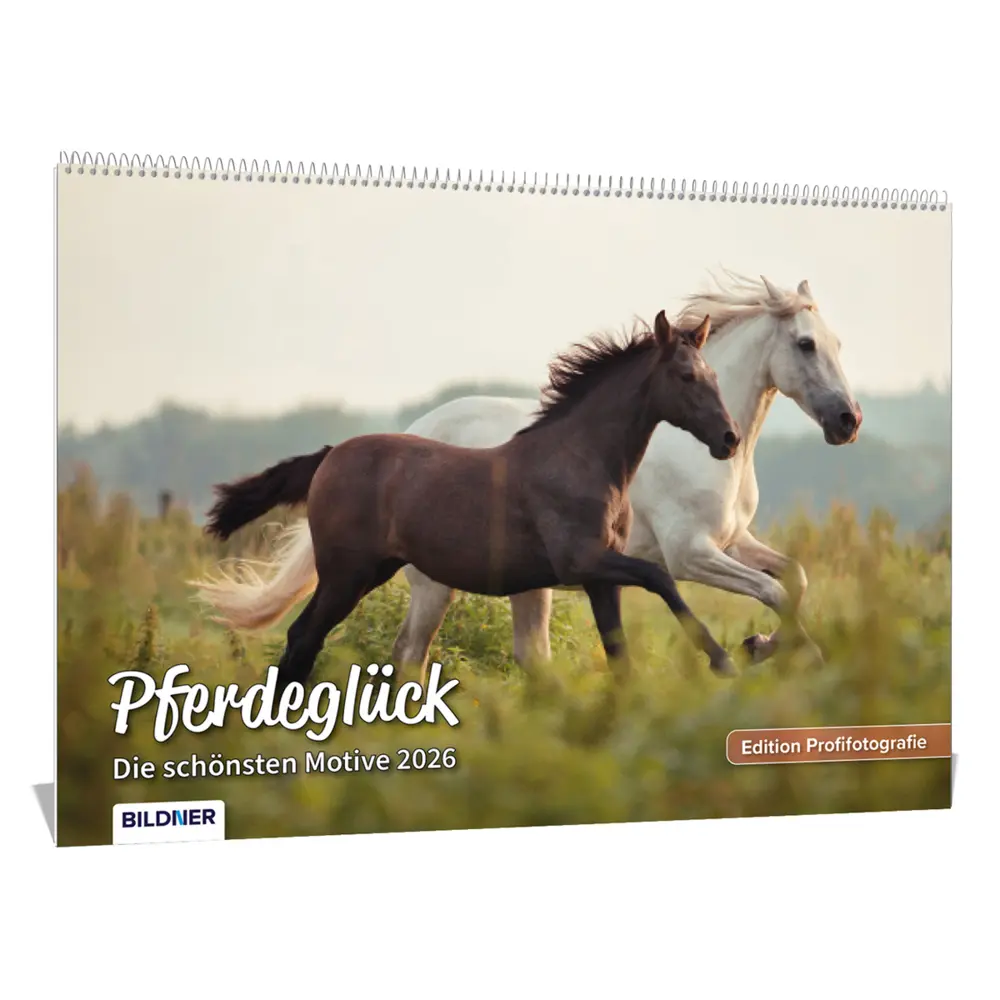 Cover: 9783832807214 | Pferde Kalender 2026 Pferdeglück! Die schönsten Pferdemotive und...