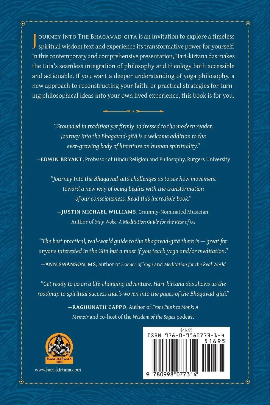 Rückseite: 9780998077314 | Journey Into the Bhagavad-gita | Hari-Kirtana Das | Taschenbuch | 2024
