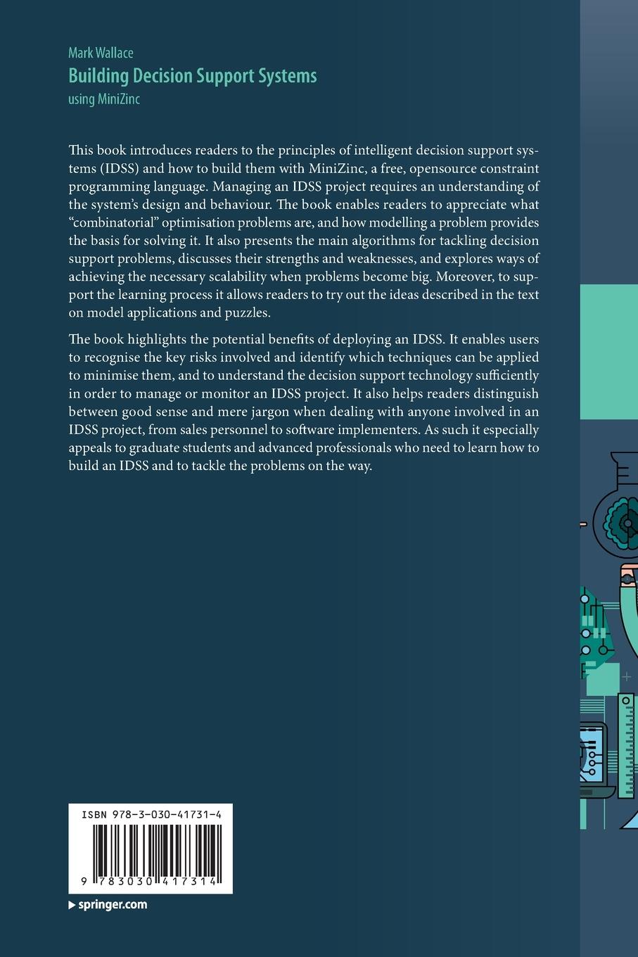 Rückseite: 9783030417314 | Building Decision Support Systems | using MiniZinc | Mark Wallace