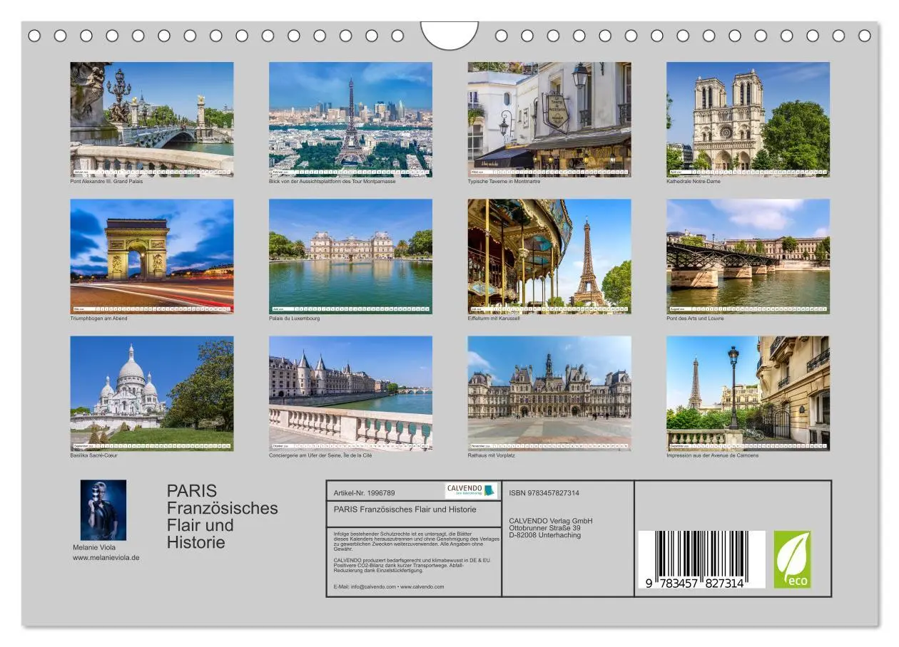 Bild: 9783457827314 | PARIS Französisches Flair und Historie (Wandkalender 2026 DIN A4...