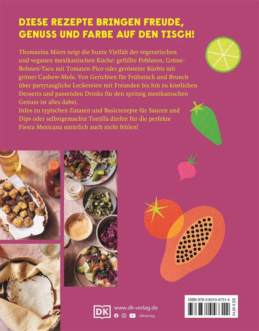 Rückseite: 9783831047314 | Mexikanisch vegetarisch! | Thomasina Miers | Buch | 256 S. | Deutsch