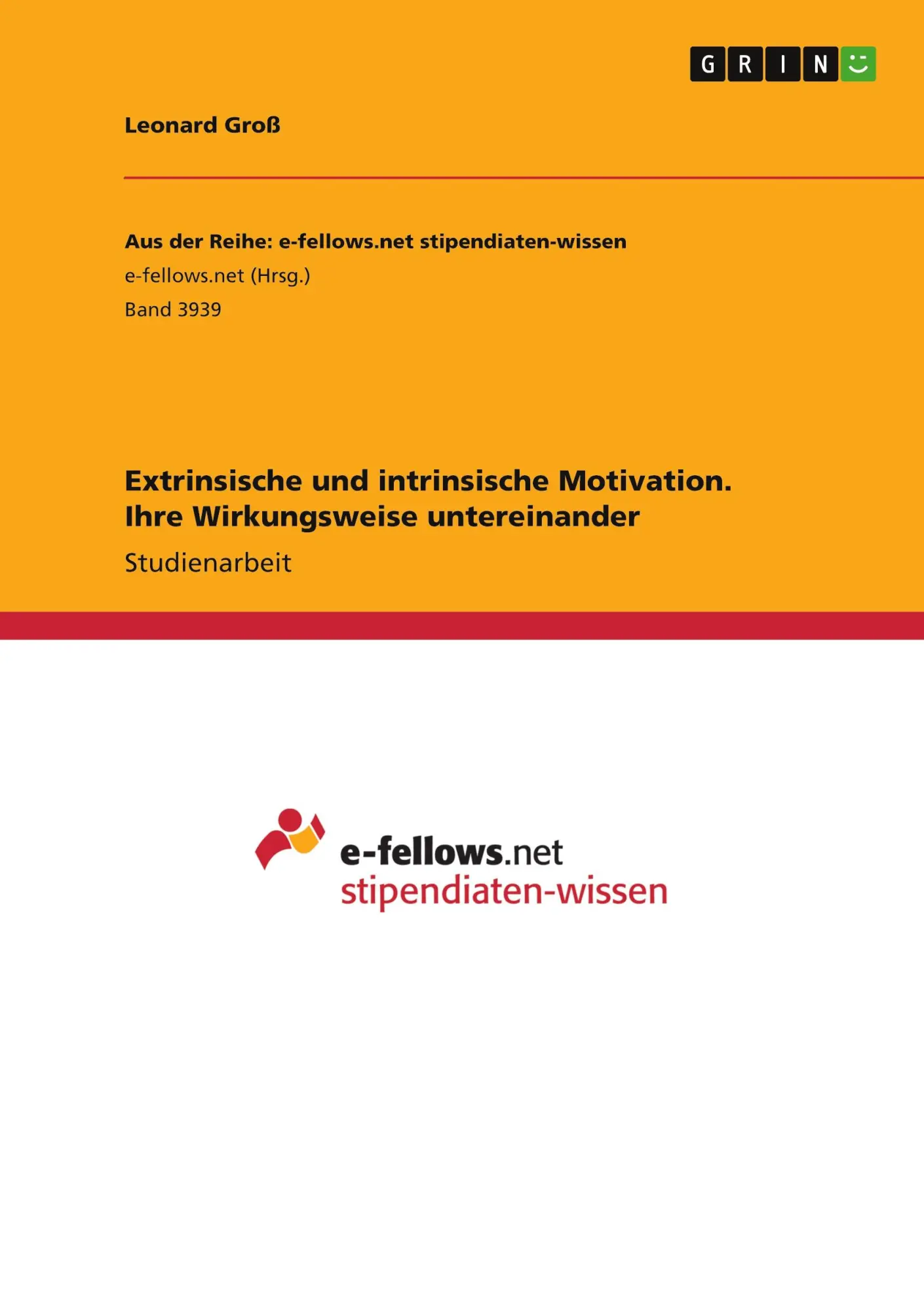 Cover: 9783346487414 | Extrinsische und intrinsische Motivation. Ihre Wirkungsweise...