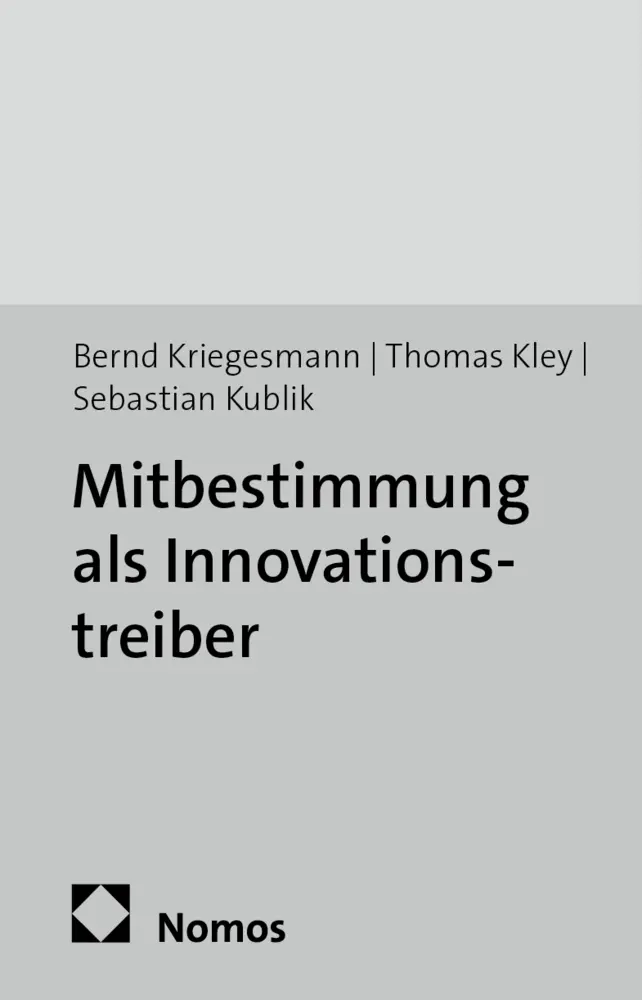 Cover: 9783836087414 | Mitbestimmung als Innovationstreiber | Bernd Kriegesmann (u. a.)