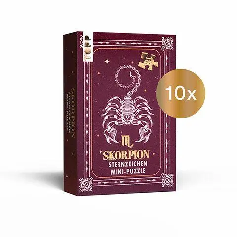 Cover: 4007742187514 | Nachfüllset: Sternzeichen Mini-Puzzle Skorpion 10 St. | Frechverlag