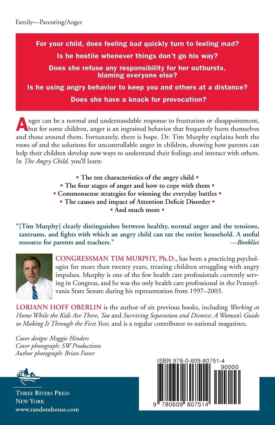 Rückseite: 9780609807514 | The Angry Child | Regaining Control When Your Child Is Out of Control
