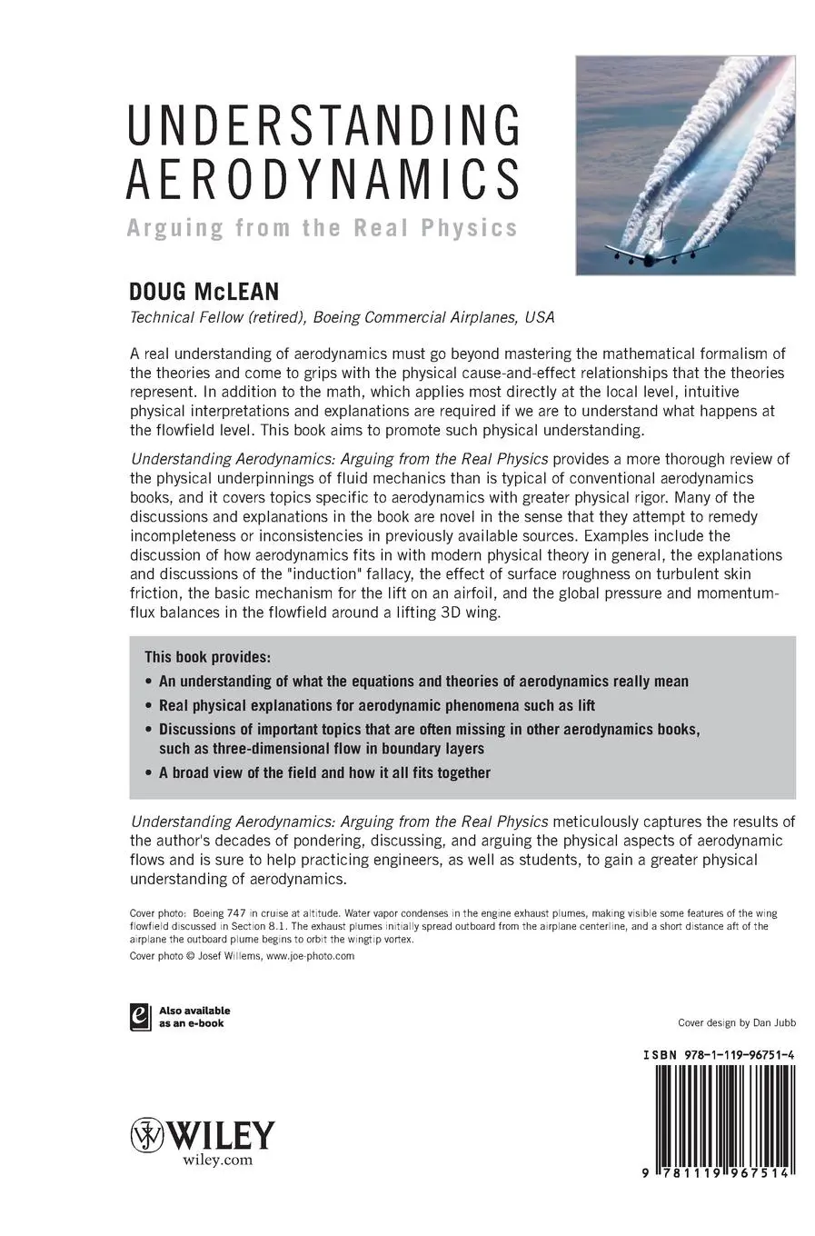 Rückseite: 9781119967514 | Understanding Aerodynamics | Arguing from the Real Physics | Mclean