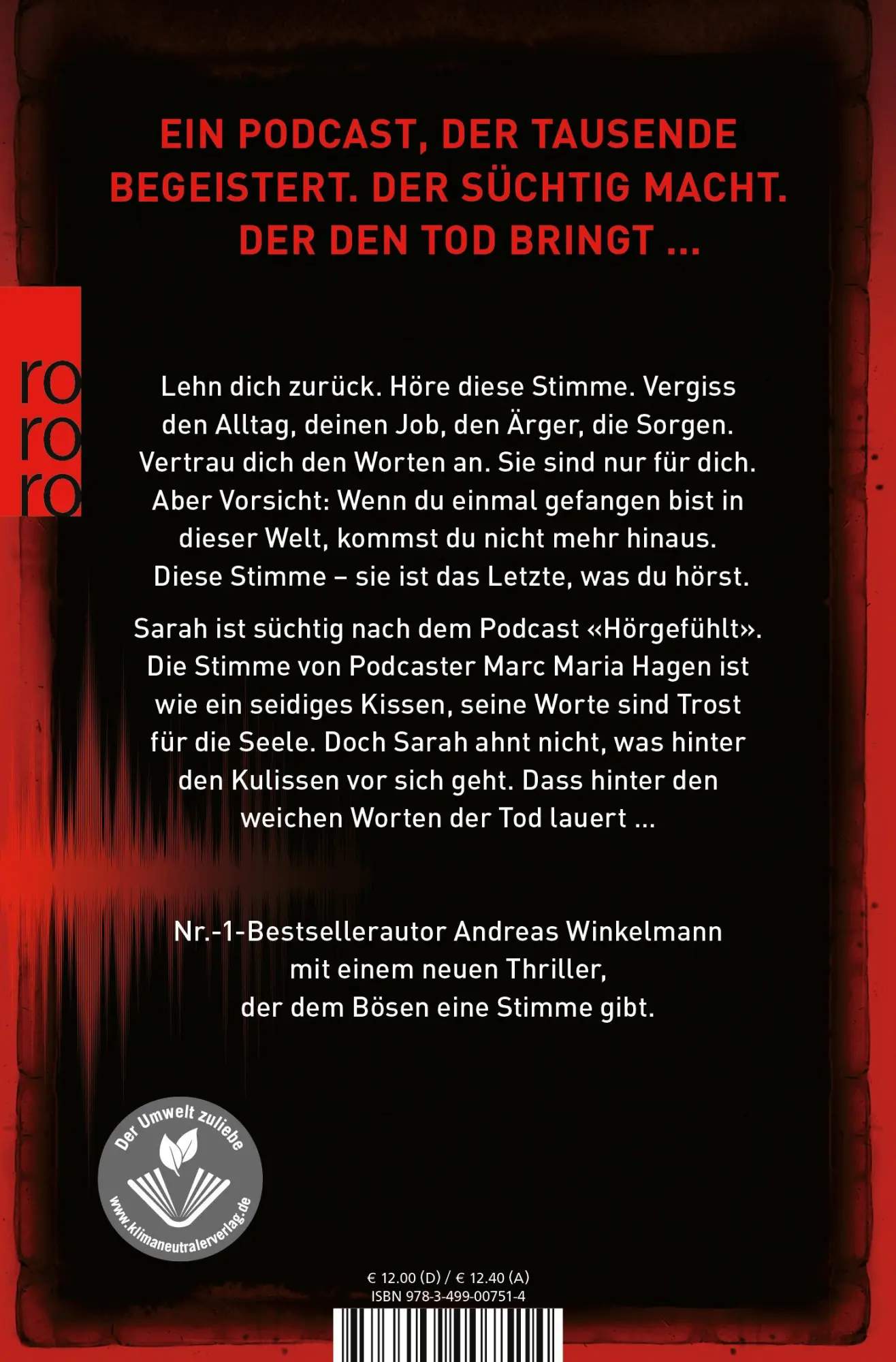 Rückseite: 9783499007514 | Das Letzte, was du hörst | Andreas Winkelmann | Taschenbuch | 368 S.
