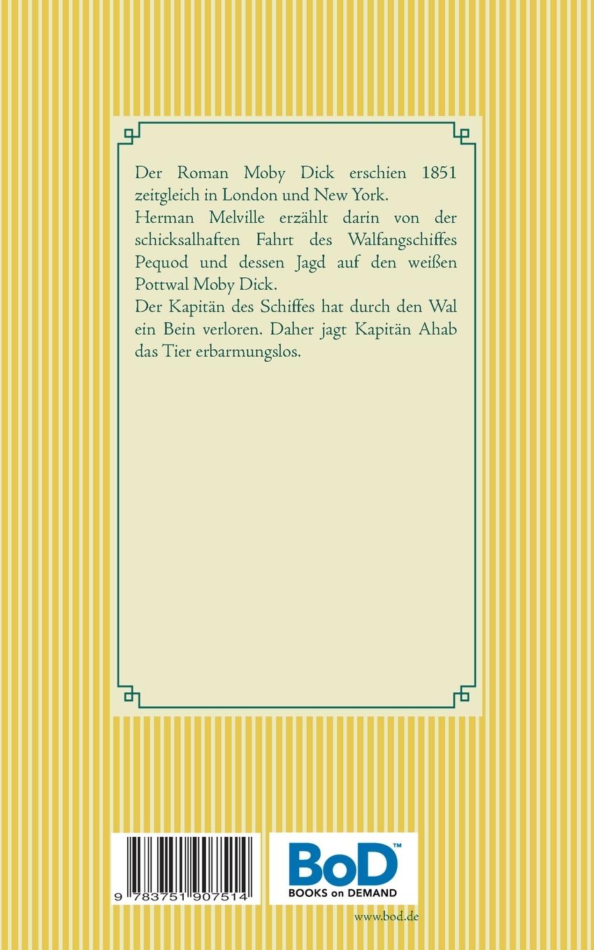 Rückseite: 9783751907514 | Moby Dick | Band 131 | Herman Melville | Taschenbuch | 244 S. | 2020