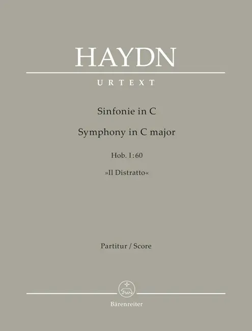 Cover: 9790006577514 | Sinfonie Nr. 60 C-Dur Hob. I:60 "Il Distratto" | Joseph Haydn | 2023