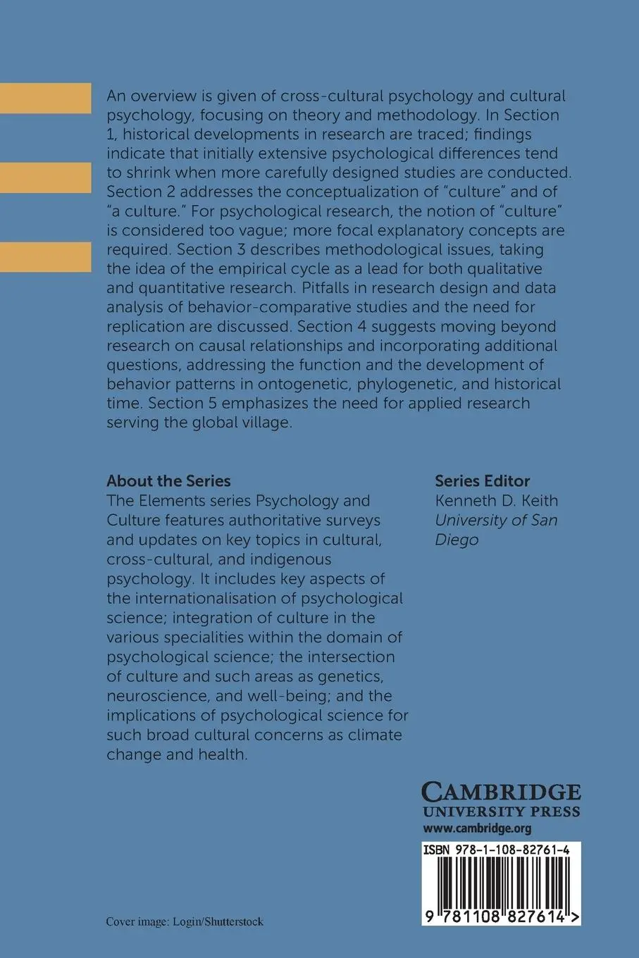 Rückseite: 9781108827614 | Concept and Method in Cross-Cultural and Cultural Psychology | Buch