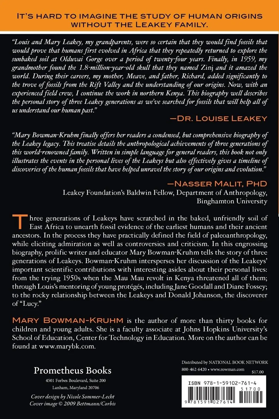 Rückseite: 9781591027614 | The Leakeys | A Biography | Mary Bowman-Kruhm | Taschenbuch | Englisch