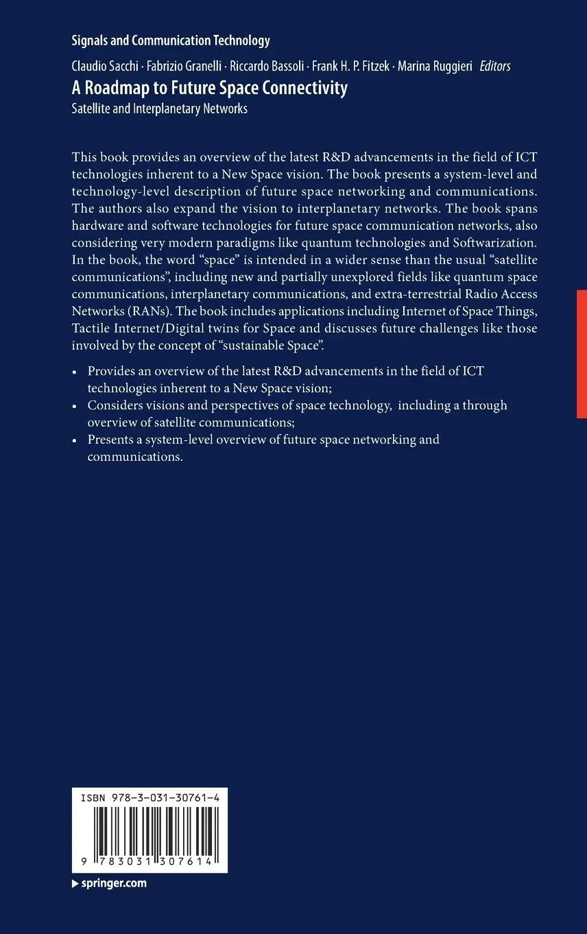 Rückseite: 9783031307614 | A Roadmap to Future Space Connectivity | Claudio Sacchi (u. a.) | Buch