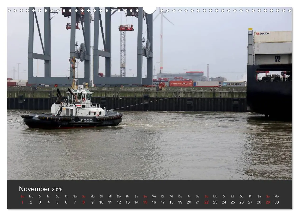 Bild: 9783457967614 | Hafen Hamburg 2026 (Wandkalender 2026 DIN A3 quer), CALVENDO...