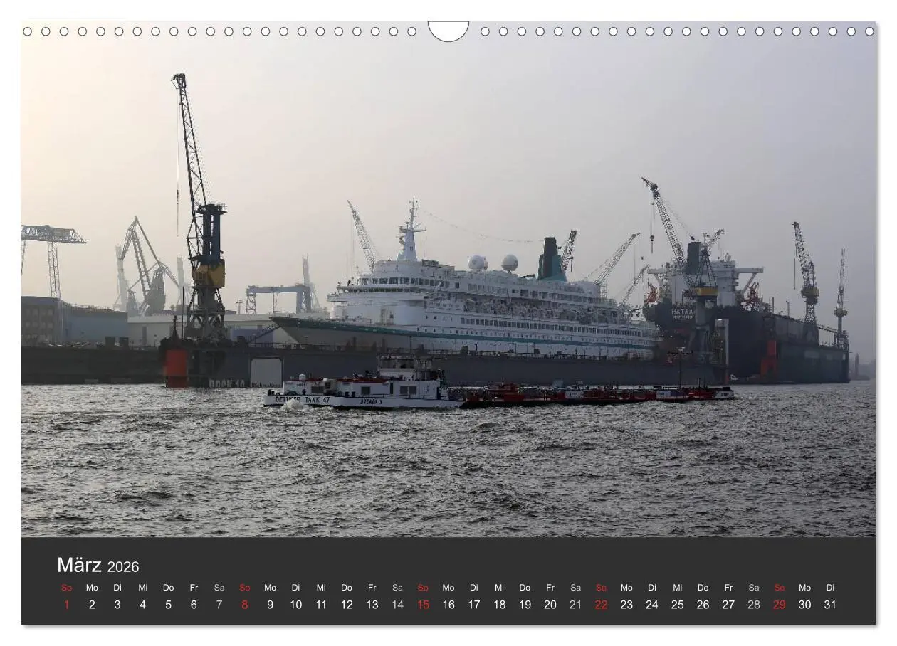 Bild: 9783457967614 | Hafen Hamburg 2026 (Wandkalender 2026 DIN A3 quer), CALVENDO...