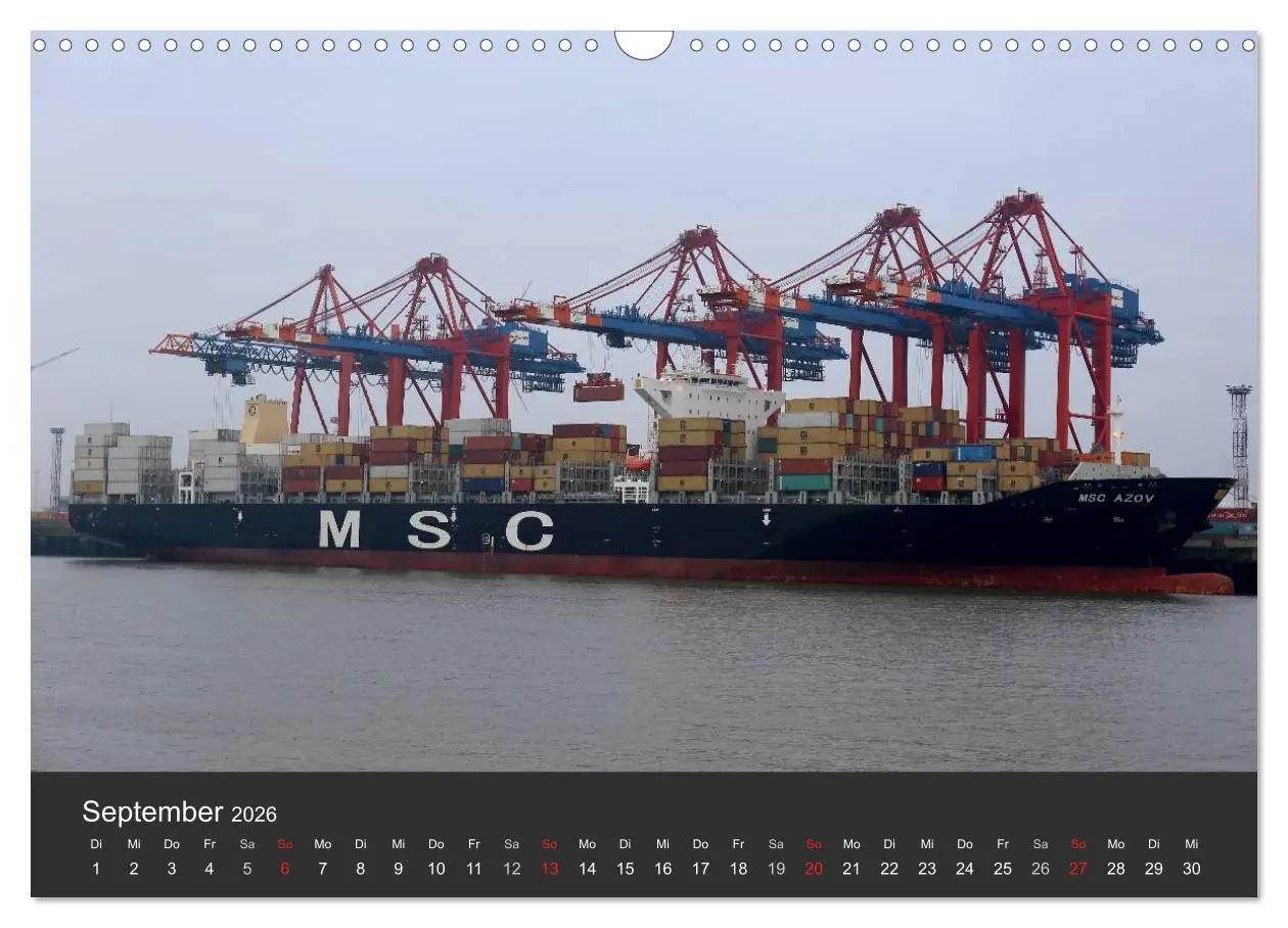 Bild: 9783457967614 | Hafen Hamburg 2026 (Wandkalender 2026 DIN A3 quer), CALVENDO...