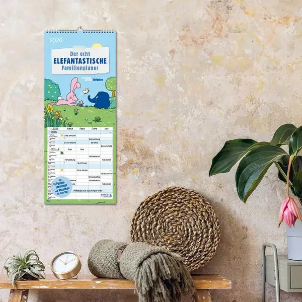 Bild: 9783731887614 | Der echt elefantastische Familienplaner 2026 | Verlag Korsch | 14 S.