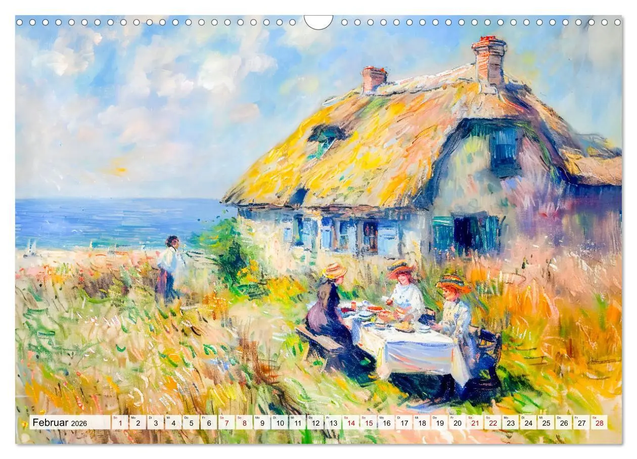 Bild: 9783457267714 | Ein Tag am Meer - Durch die Augen der Impressionisten (Wandkalender...