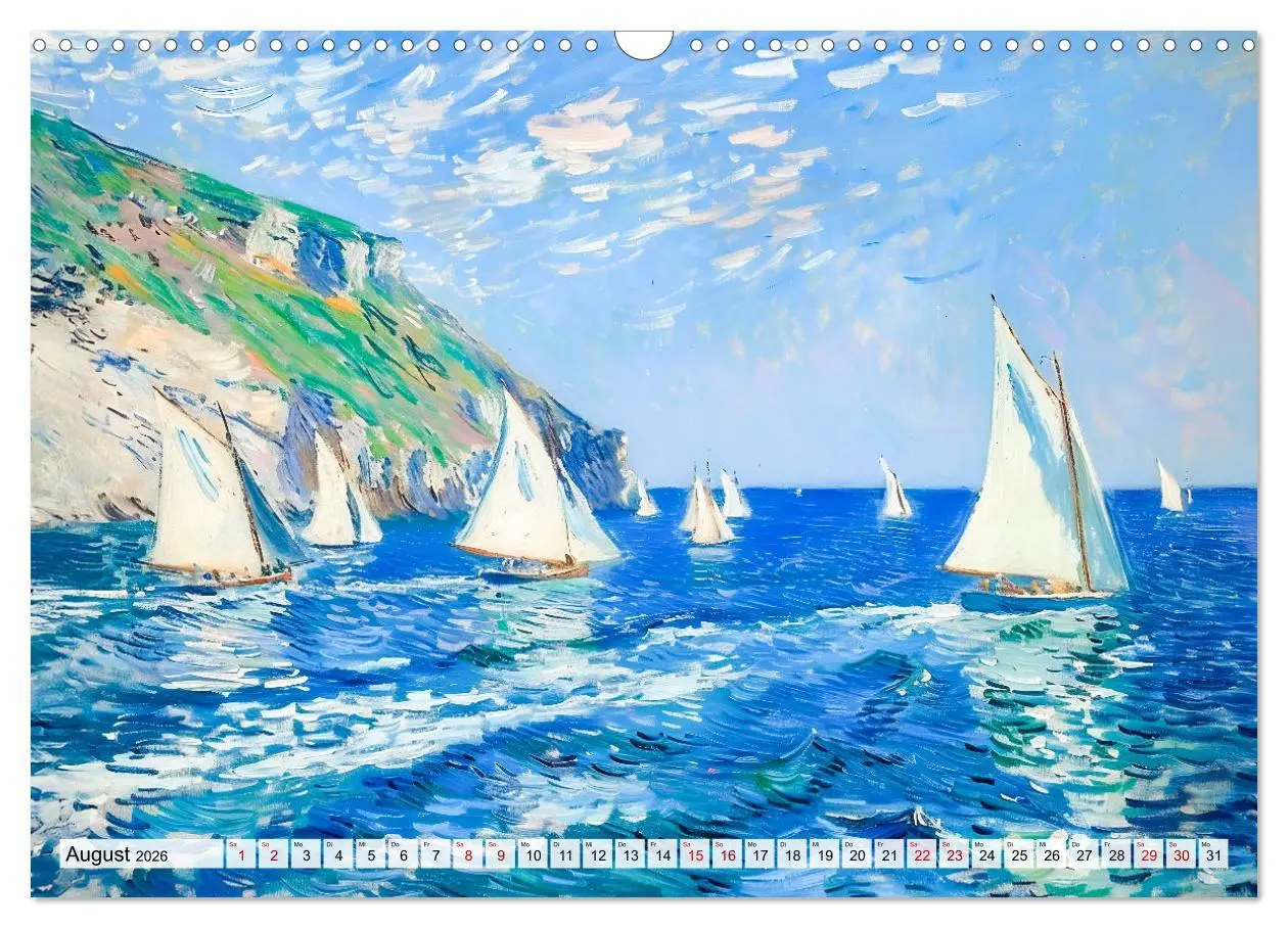 Bild: 9783457267714 | Ein Tag am Meer - Durch die Augen der Impressionisten (Wandkalender...