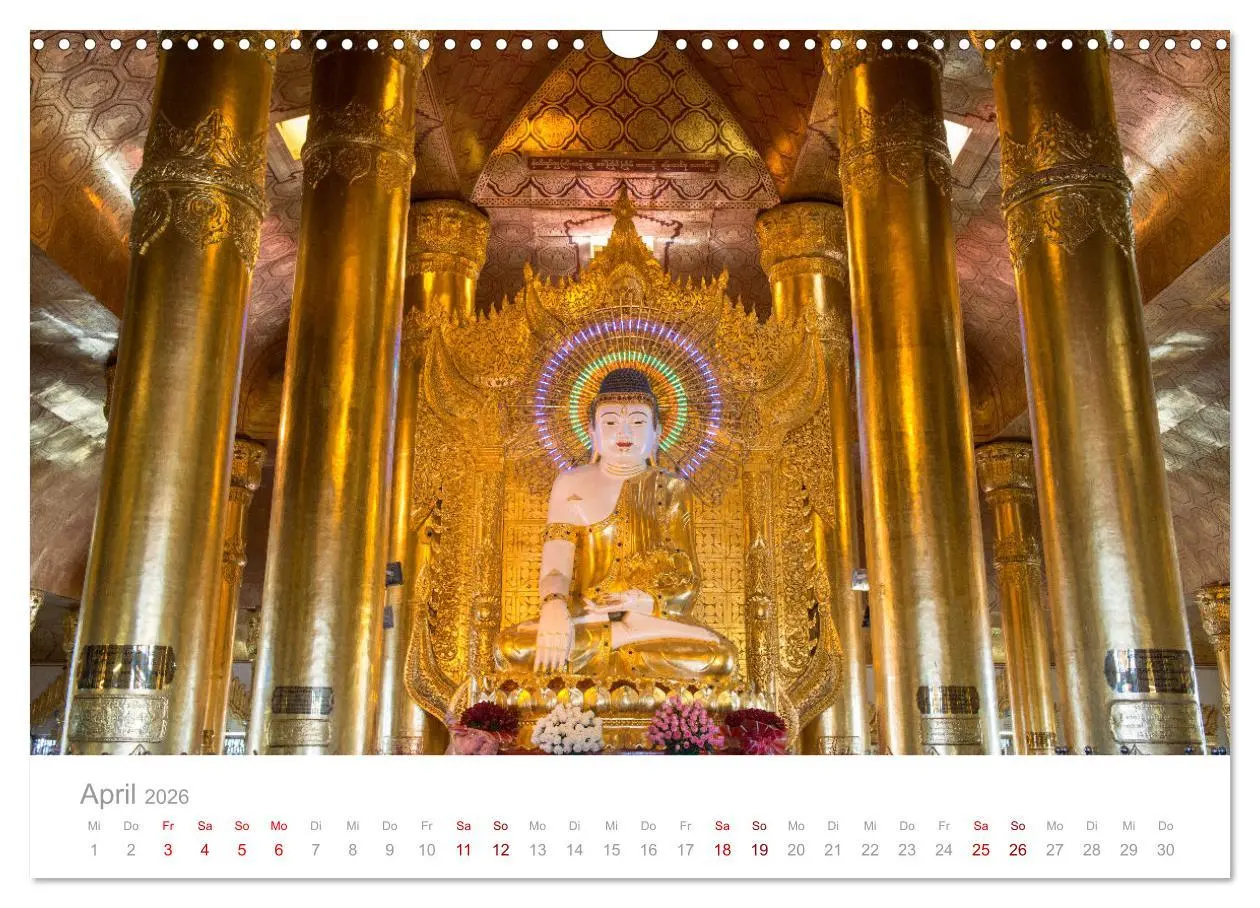 Bild: 9783457577714 | BUDDHA - Im Reich der Achtsamkeit (Wandkalender 2026 DIN A3 quer),...
