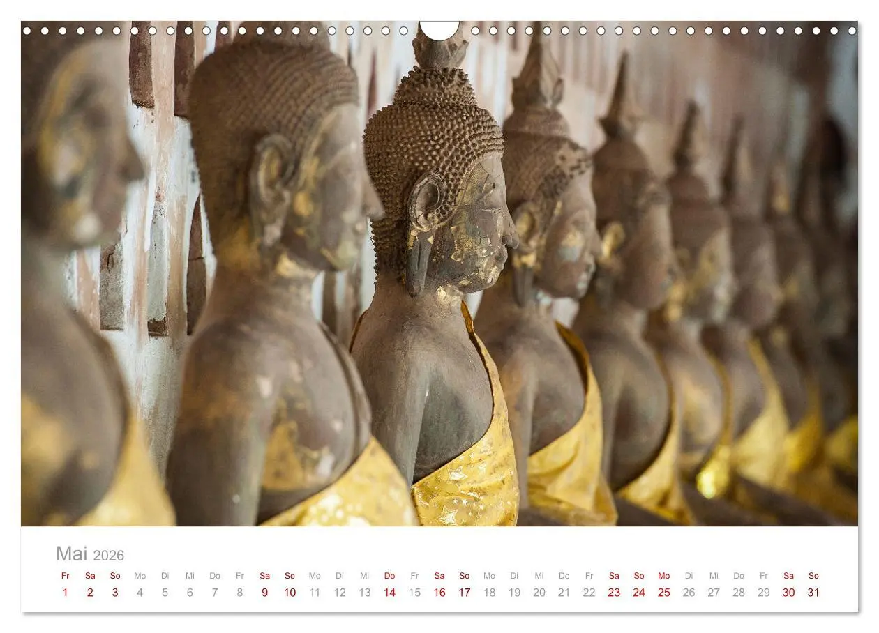 Bild: 9783457577714 | BUDDHA - Im Reich der Achtsamkeit (Wandkalender 2026 DIN A3 quer),...