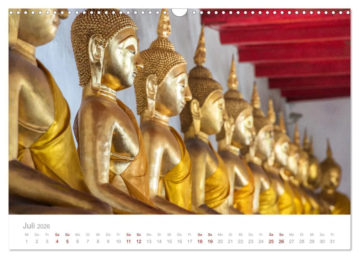 Bild: 9783457577714 | BUDDHA - Im Reich der Achtsamkeit (Wandkalender 2026 DIN A3 quer),...