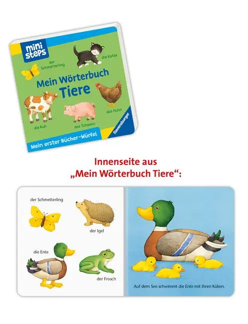 Bild: 9783473317714 | ministeps: Mein erster Bücher-Würfel: Meine ersten Wörter (Bücher-Set)