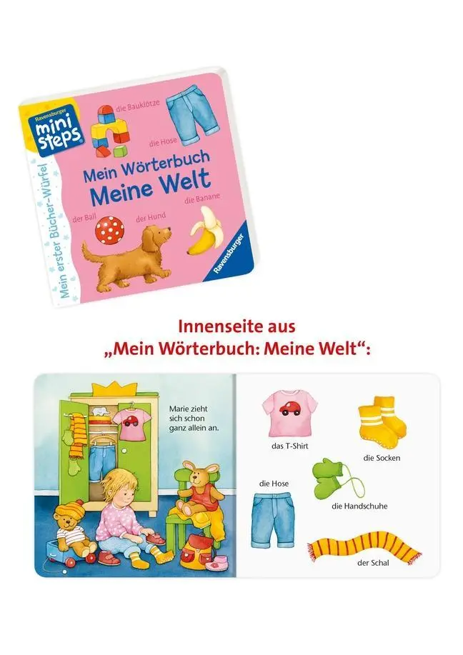 Bild: 9783473317714 | ministeps: Mein erster Bücher-Würfel: Meine ersten Wörter (Bücher-Set)