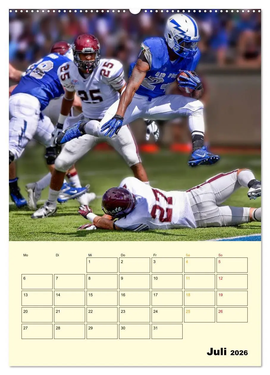 Bild: 9783516427714 | American Football, Team-Arbeit (Wandkalender 2026 DIN A2 hoch),...