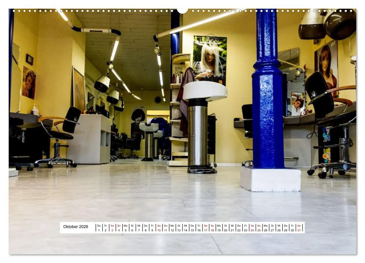 Bild: 9783516667714 | Friseursalons rund um den Globus (hochwertiger Premium Wandkalender...