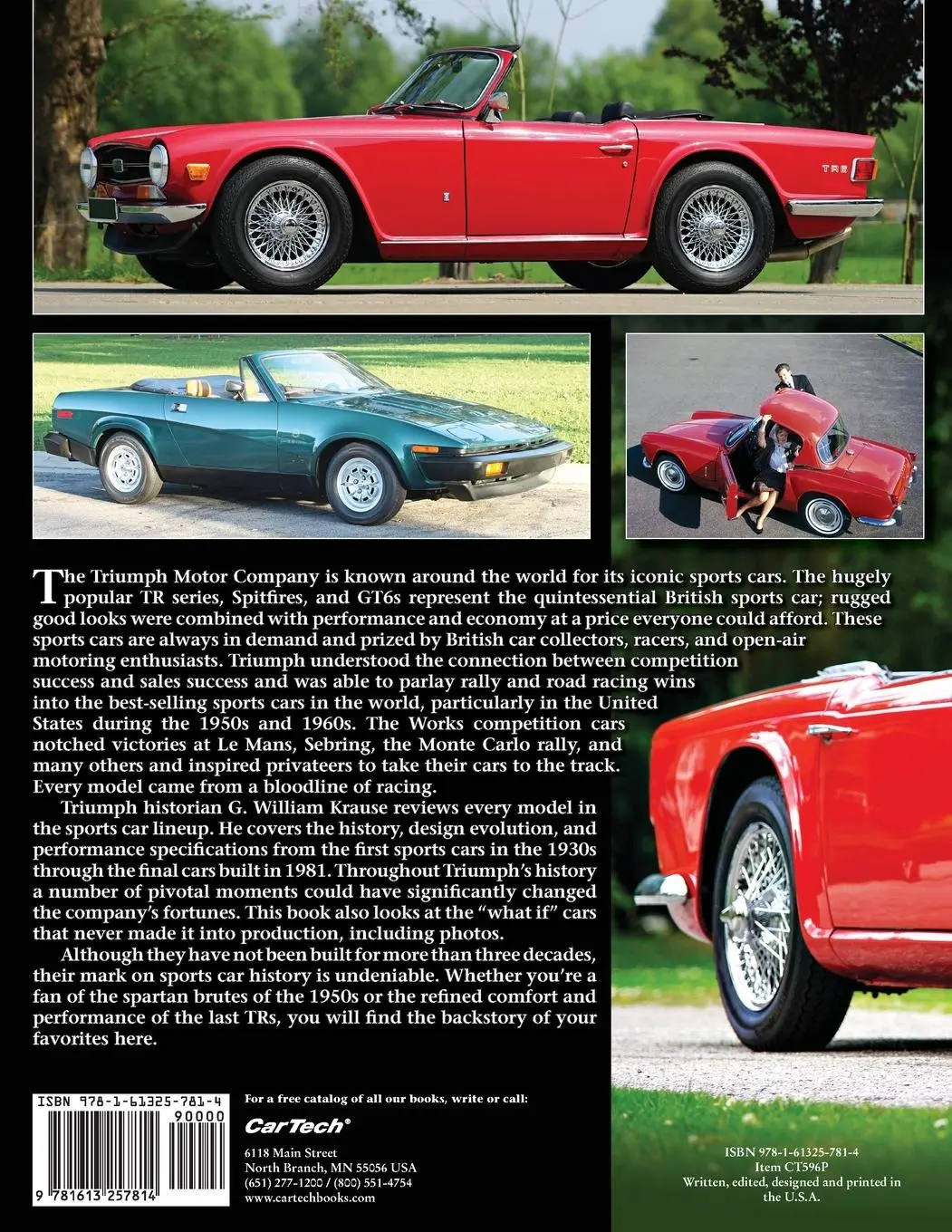 Rückseite: 9781613257814 | The Illustrated History of Triumph Sports and Racing Cars | Krause