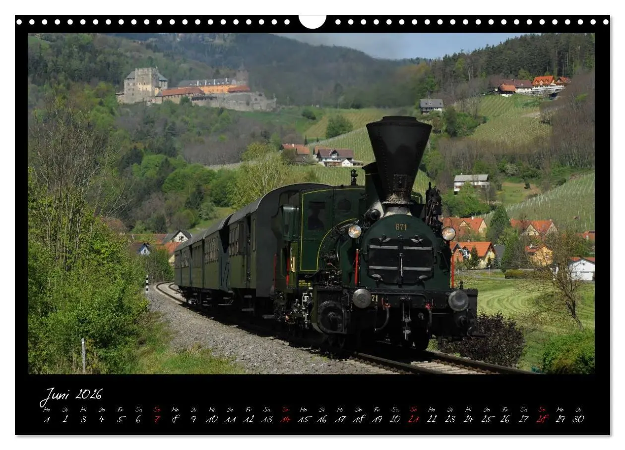 Bild: 9783516037814 | Mit Volldampf durch Mitteleuropa (Wandkalender 2026 DIN A3 quer),...