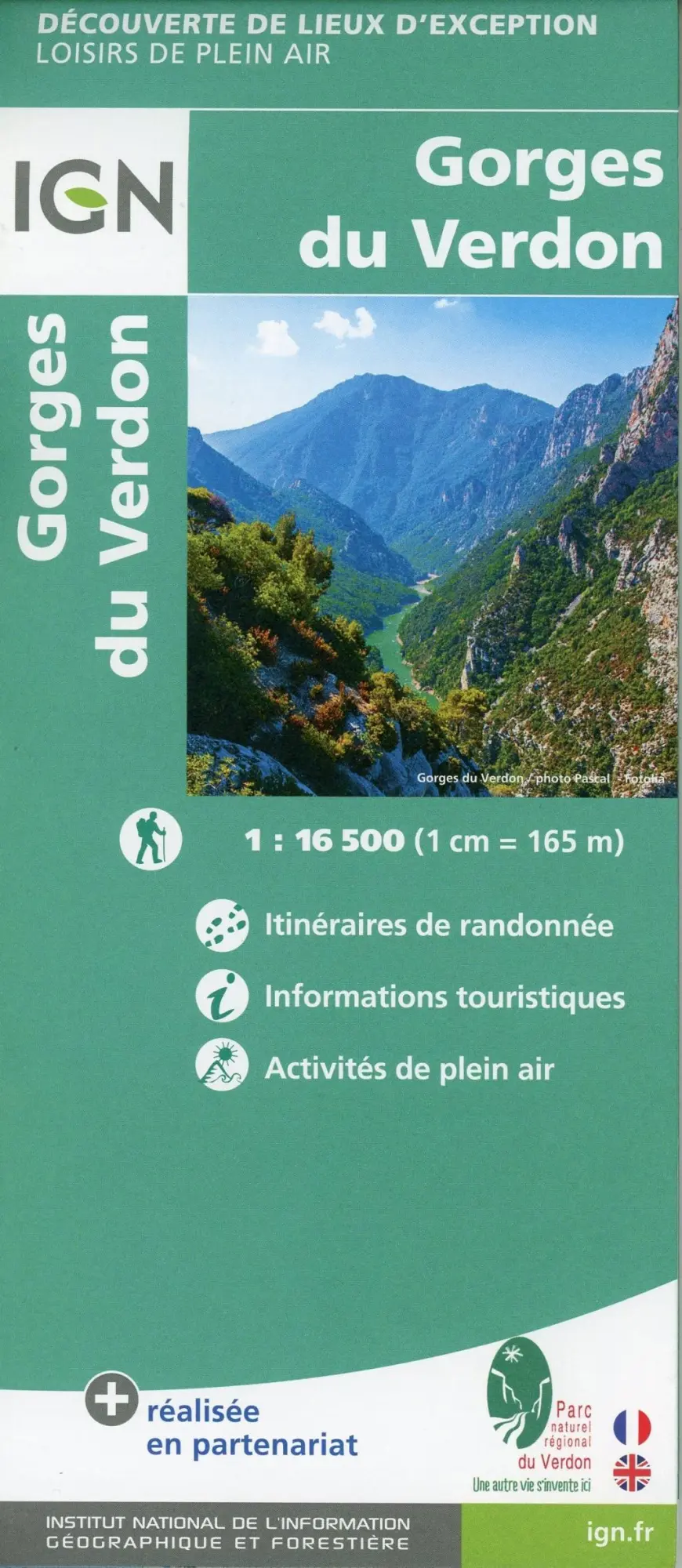 Cover: 9782758547914 | Gorges du Verdon 1 : 16 500 | (Land-)Karte | Französisch | 2019