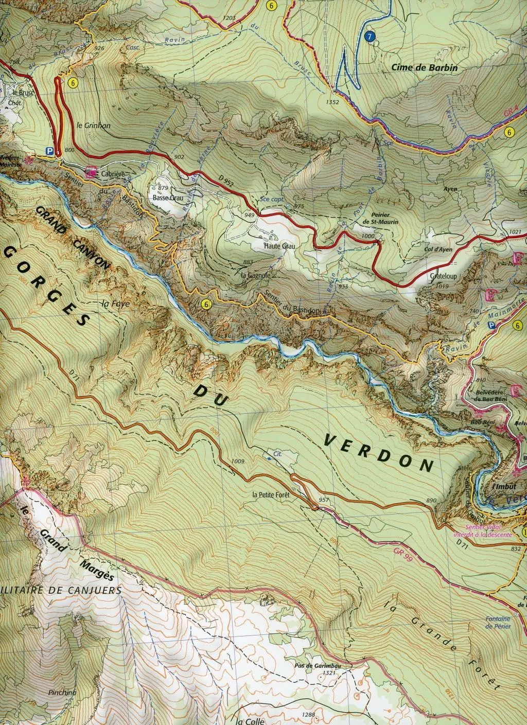 Bild: 9782758547914 | Gorges du Verdon 1 : 16 500 | (Land-)Karte | Französisch | 2019