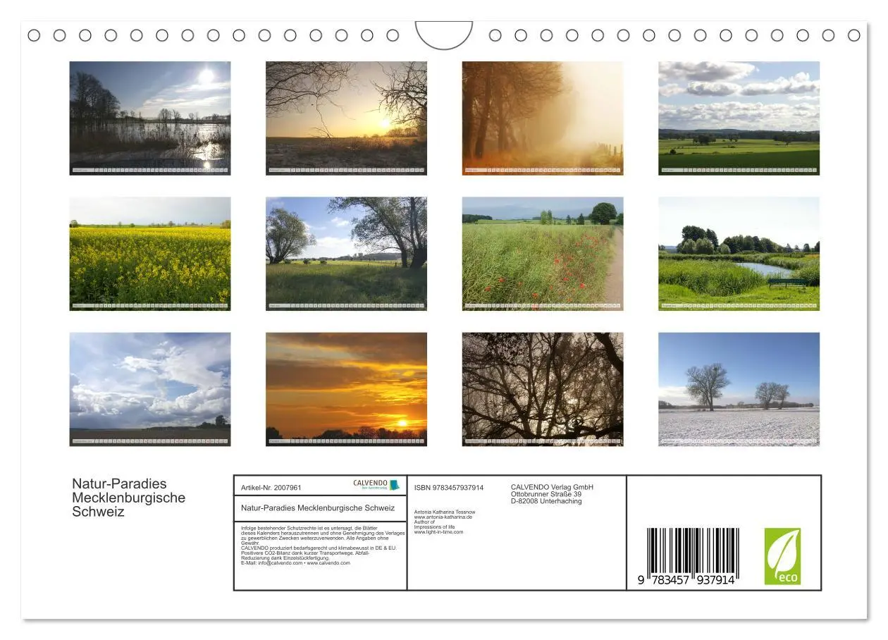 Bild: 9783457937914 | Natur-Paradies Mecklenburgische Schweiz (Wandkalender 2026 DIN A4...