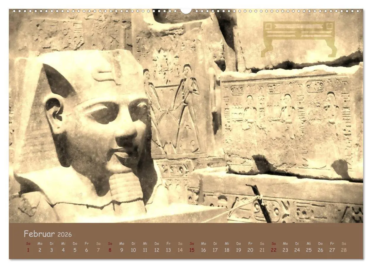 Bild: 9783516197914 | Ägypten Nostalgie &amp; Antike 2026 (hochwertiger Premium Wandkalender...