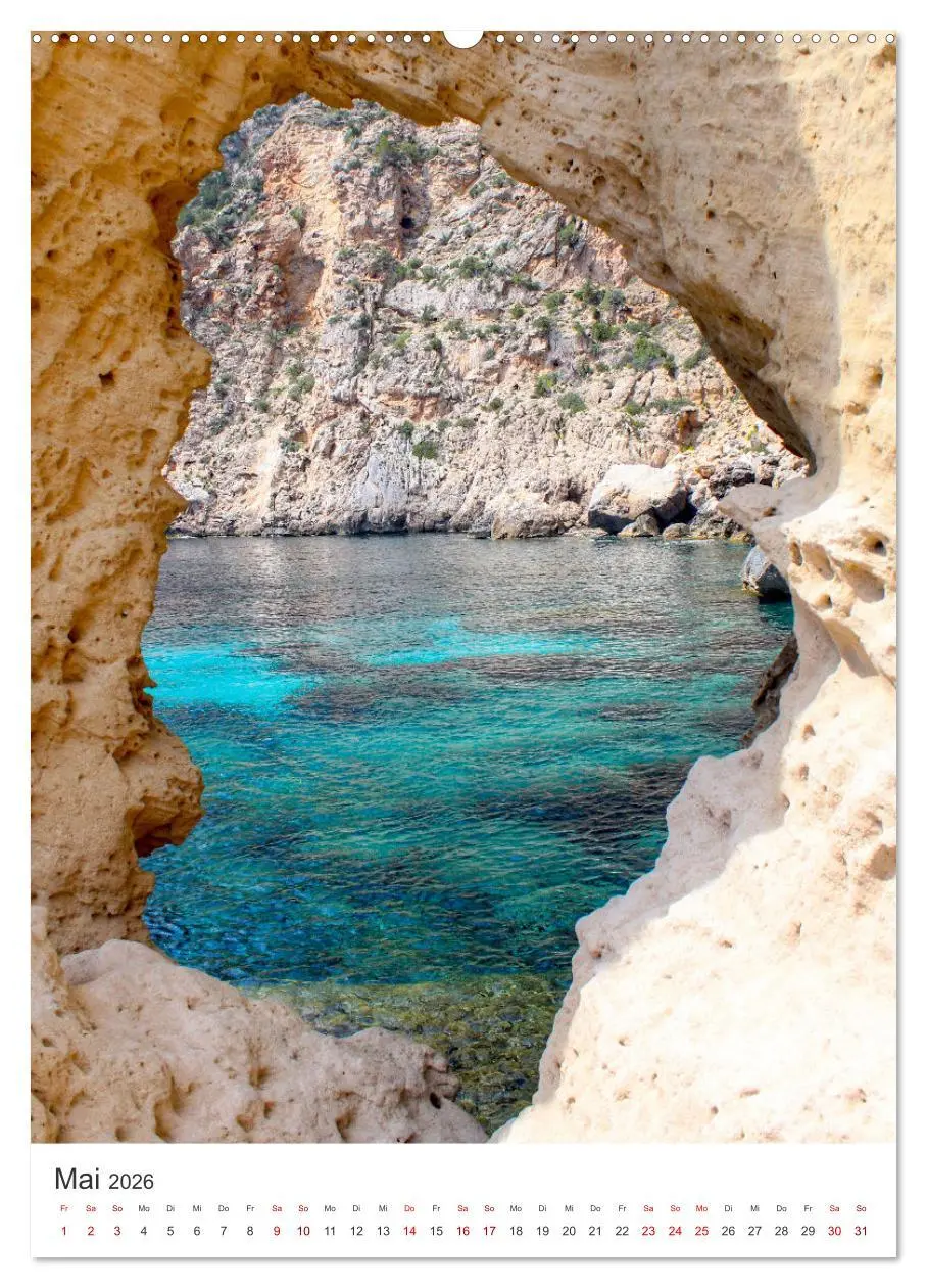 Bild: 9783516337914 | Ab nach Ibiza (Wandkalender 2026 DIN A2 hoch), CALVENDO Monatskalender