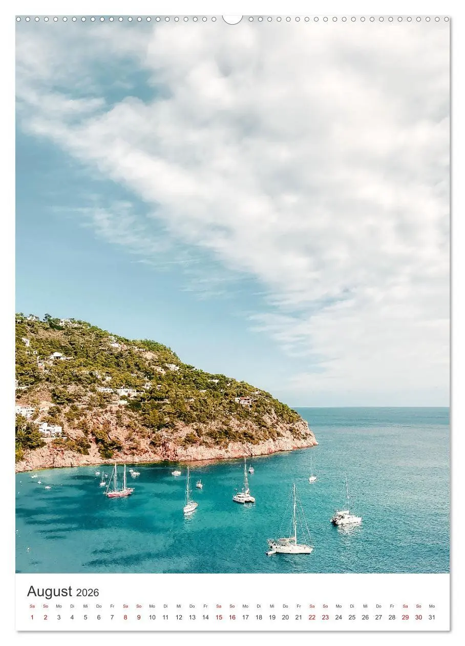 Bild: 9783516337914 | Ab nach Ibiza (Wandkalender 2026 DIN A2 hoch), CALVENDO Monatskalender