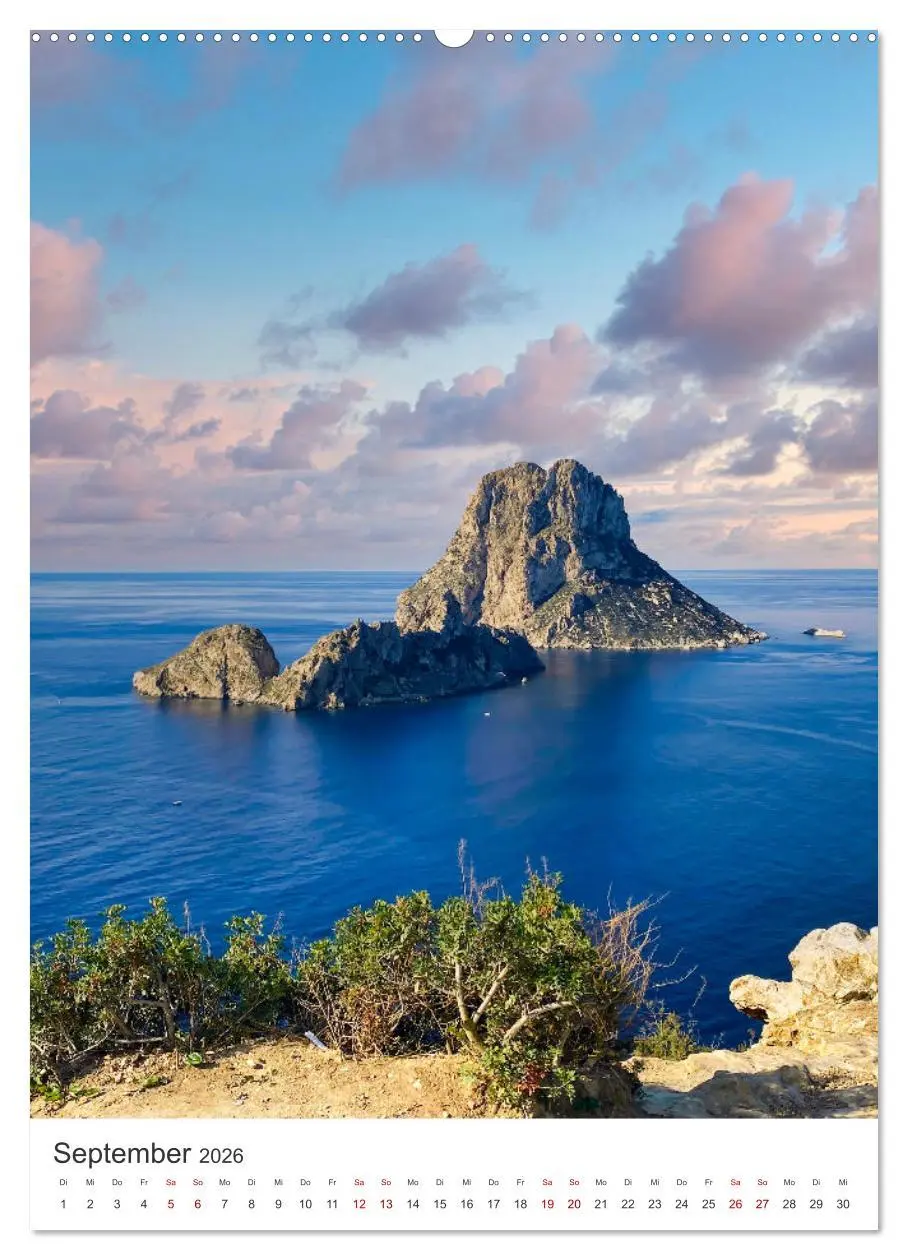 Bild: 9783516337914 | Ab nach Ibiza (Wandkalender 2026 DIN A2 hoch), CALVENDO Monatskalender