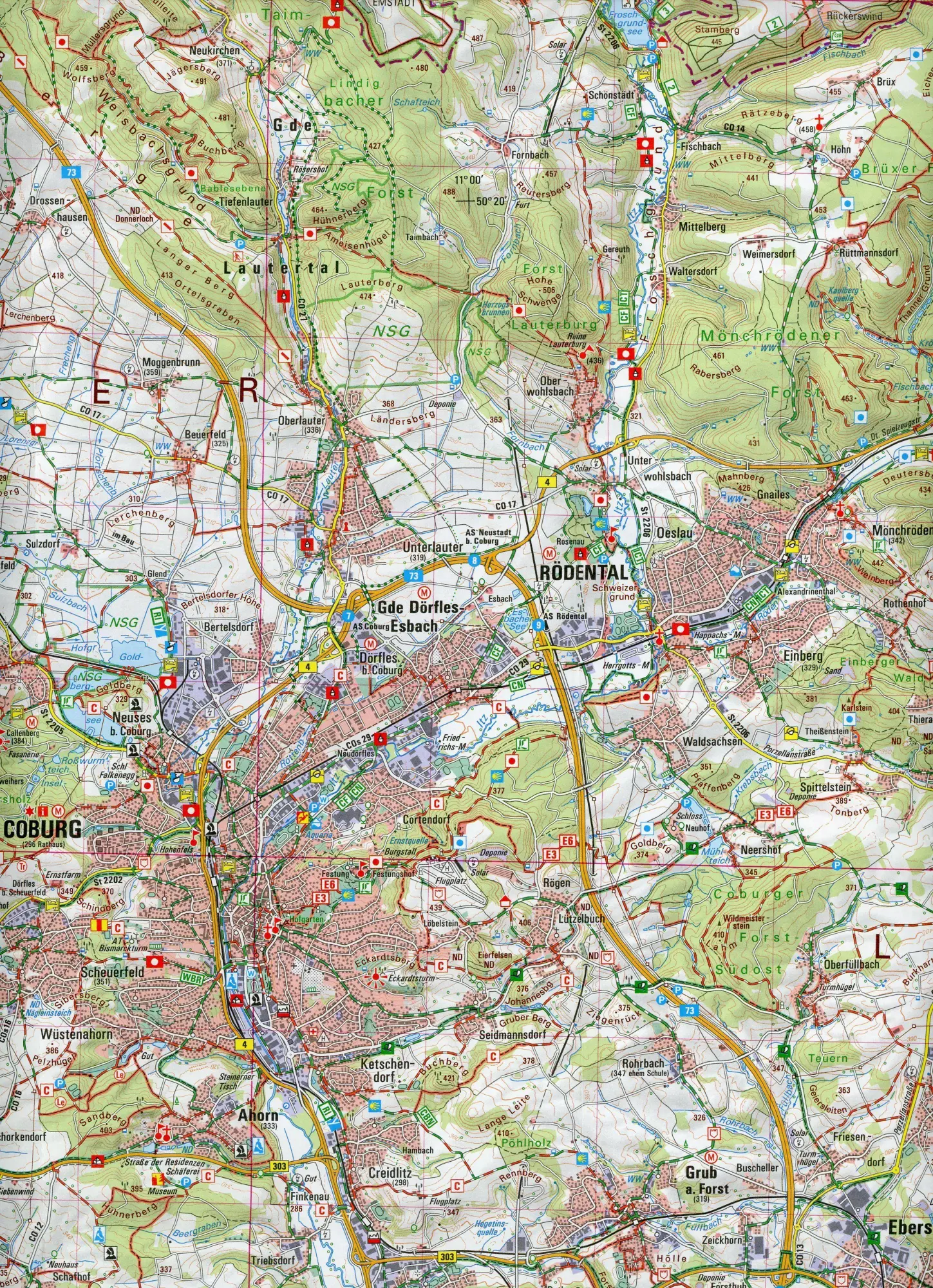 Bild: 9783899337914 | Coburger Land, Oberes Maintal, Bamberg 1 : 50 000 (UK50-3) | Deutsch