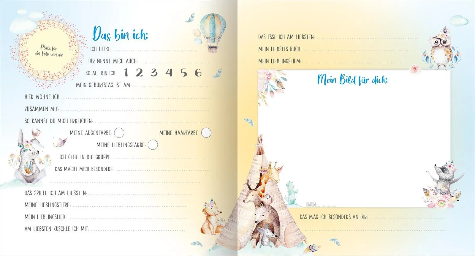 Bild: 4014489128014 | Meine ersten Freunde - Waldtiere (Aquarell-Optik) | Buch | 64 S.