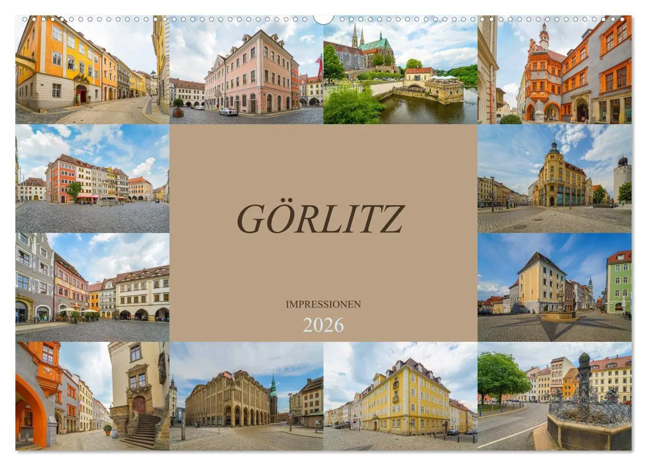 Cover: 9783457828014 | Görlitz Impressionen (Wandkalender 2026 DIN A2 quer), CALVENDO...