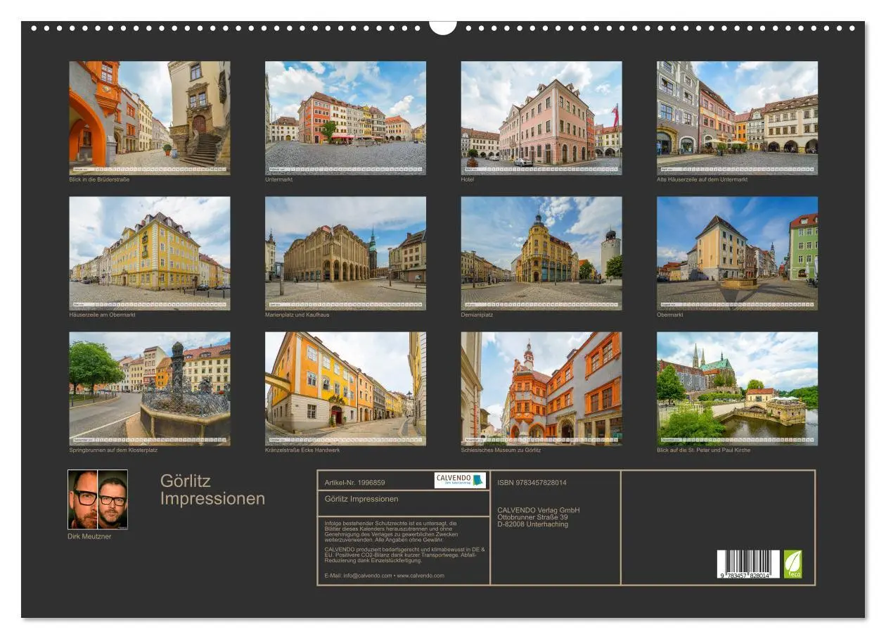 Bild: 9783457828014 | Görlitz Impressionen (Wandkalender 2026 DIN A2 quer), CALVENDO...