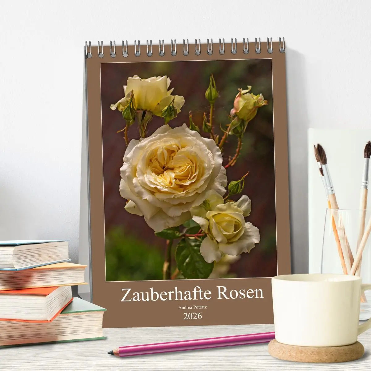 Bild: 9783516468014 | Zauberhafte Rosen (Tischkalender 2026 DIN A5 hoch), CALVENDO...